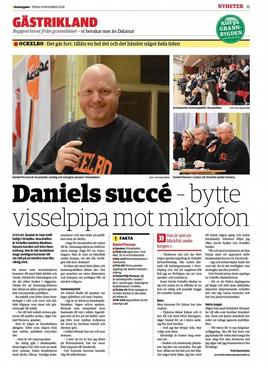 Originalbild till Vår egen Speaker - Daniel Persson